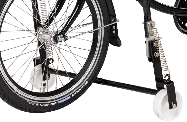 Transporfahrrad Kuli von Pfautec mit Klappständer, Promotionfahrrad, Fahrrad für Auslieferungen