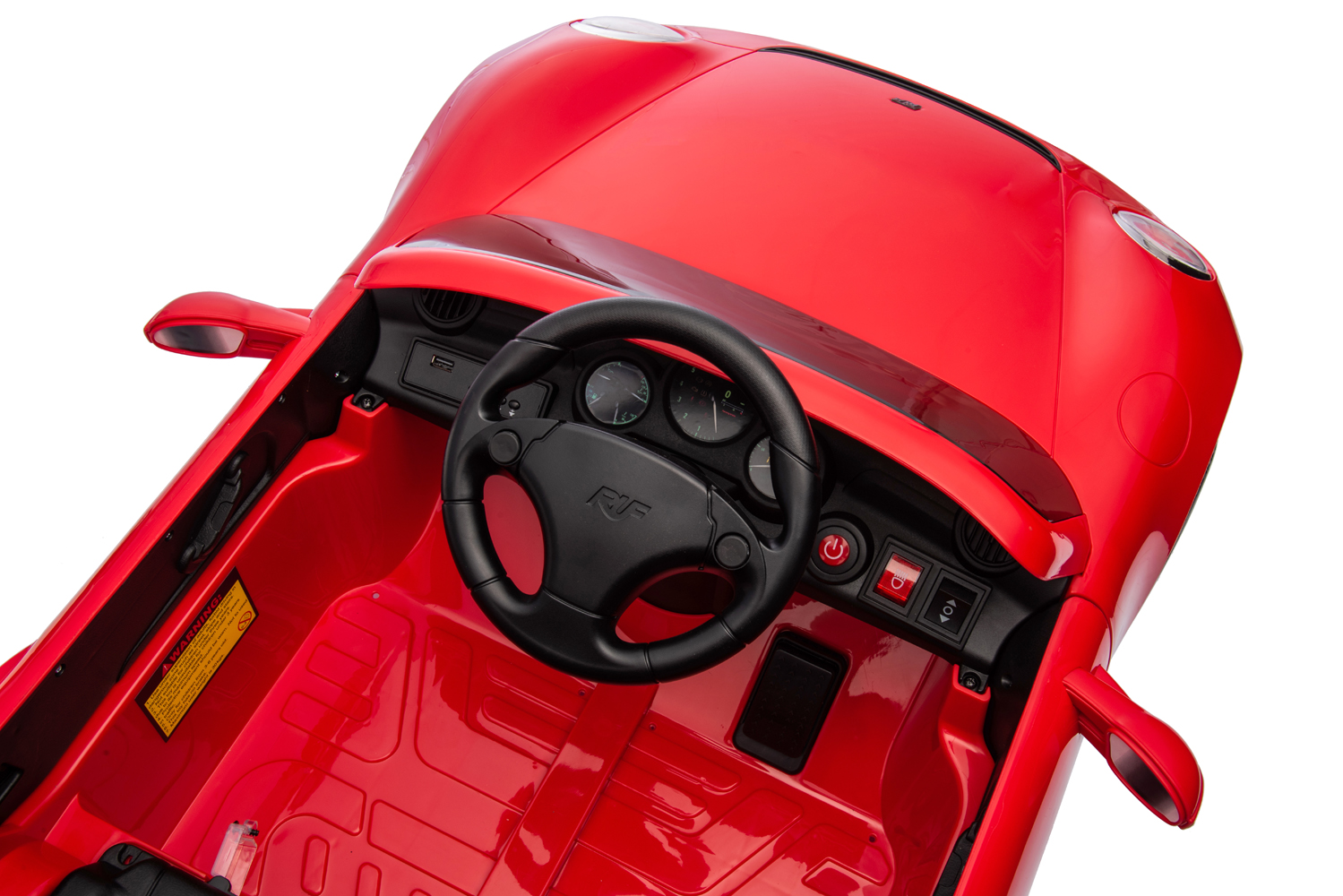 Elektro Kinderauto Porsche RUF-CTR3 mit Lizenz 2x25W 12V/7Ah, Elektrofahrzeug für Kinder