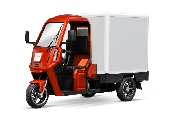 Elektroauto Lieferwagen, Lieferfahrzeug Elektro GECO Truck XC V9 Pickup Kofferaufbau, Elektro Transporter
