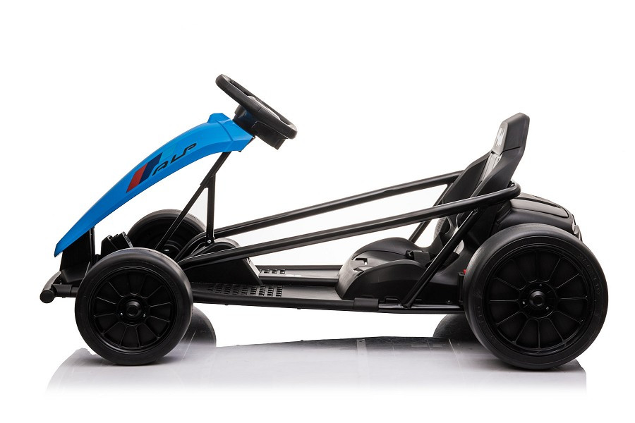 Kinder Elektroauto - 10 km/h "E-Go-Kart", Driftfunktion, 2 Motoren, Elektro Go-Kart für Kinder ab 170cm