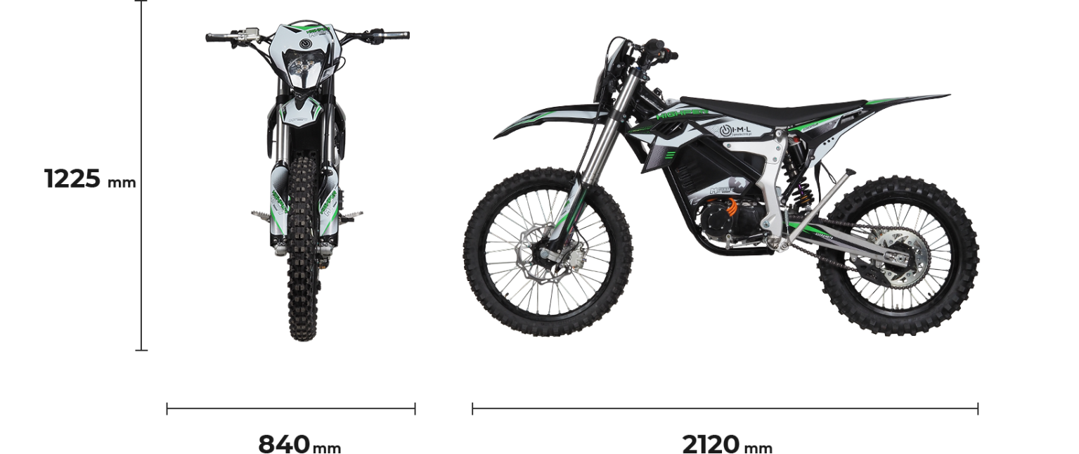 Elektro Dirtbike Crossbike Ultra Ride 7E - Elektro Motorcross 3000 Watt 125 km/h, Lithiumakku - Elektrobike Straßenzulassung