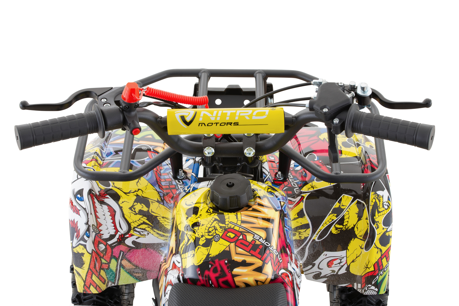 NITRO MOTORS Miniquad 49cc Torino, Kinderquad Snowy-Profile L Sport 6 Zoll, Benzinquad