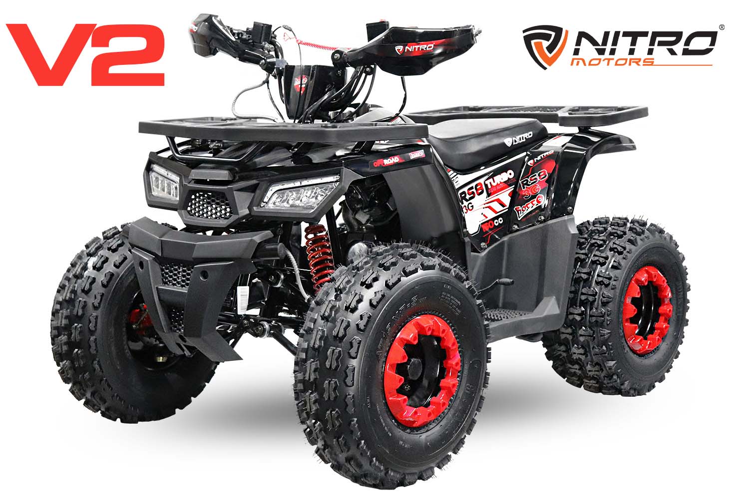 NITRO MOTORS 150cc midi Kinder Quad Rocco RS8-3G Platin, Miniquad Atv Kinderquad Pocketquad