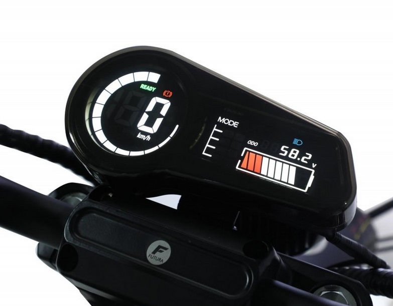 Elektroroller 2-Rad Chopper HL 6.0, Elektro-Roller bis 45 km/h, bis 100 km Reichweite, Elektro-Mofa ab 15 Jahren