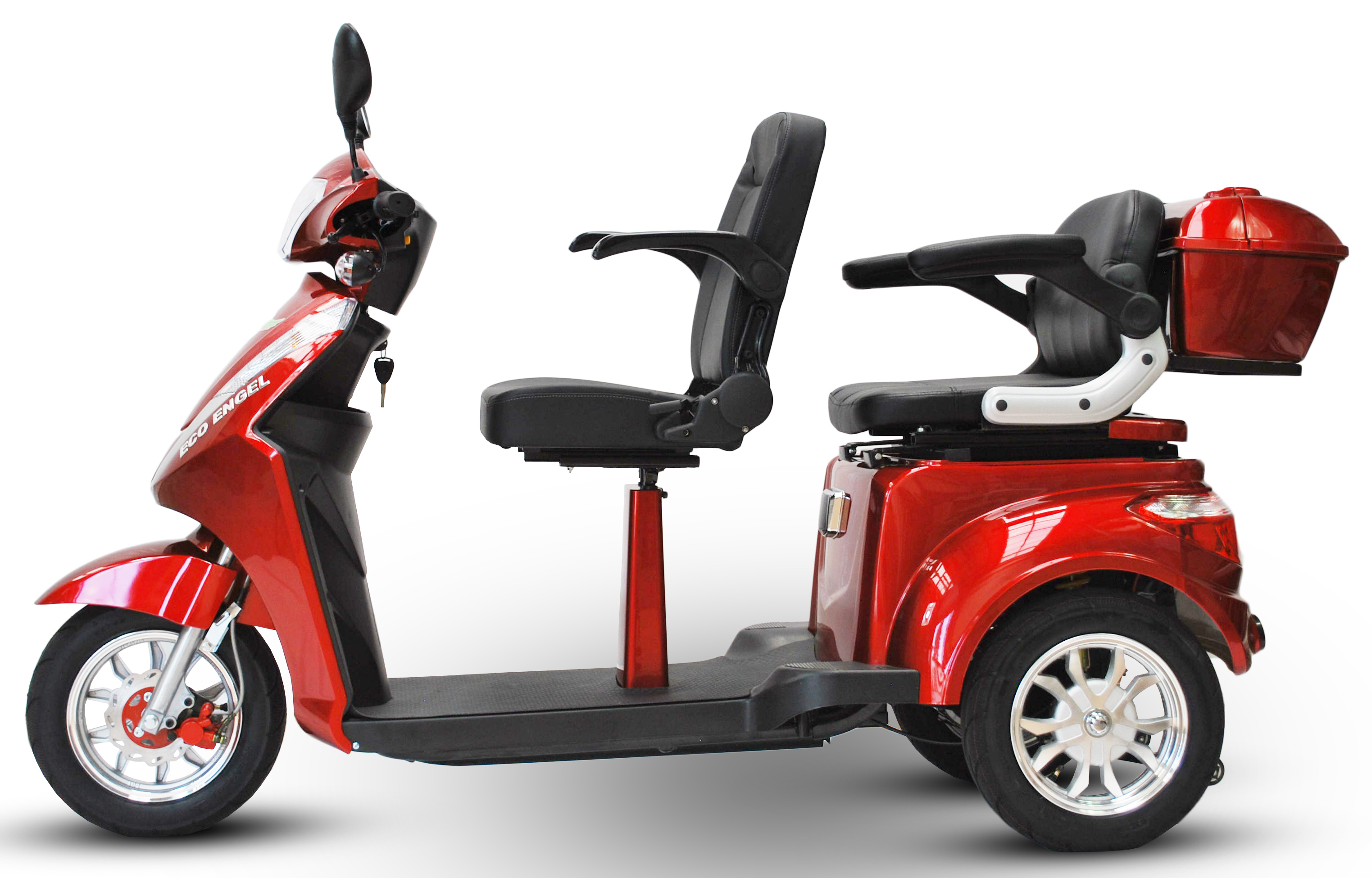 3 Rad Elektroroller DUO Doppelsitzer - Eco Engel 503 - Seniorenroller mit 2 Sitzen - 25 km/h (Blei/Lithium)