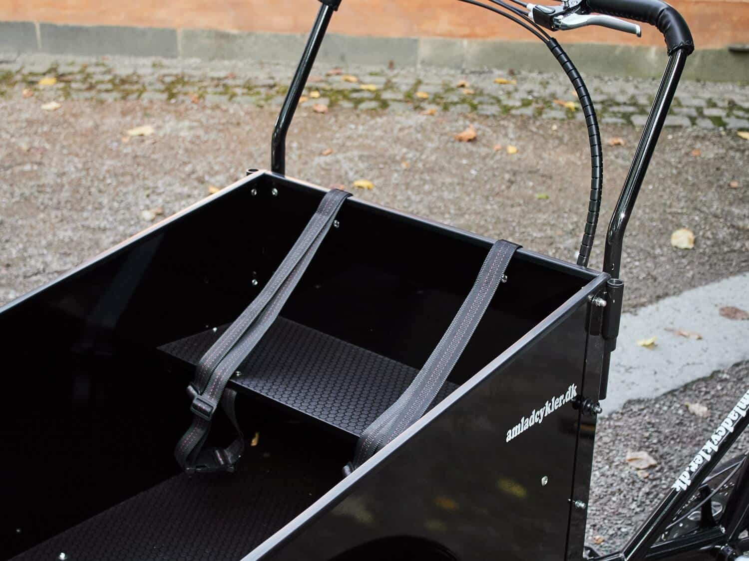 Transportfahrrad klassisch, Lastenfahrrad große Transportkiste für 2 Kinder inkl. Regenschutz