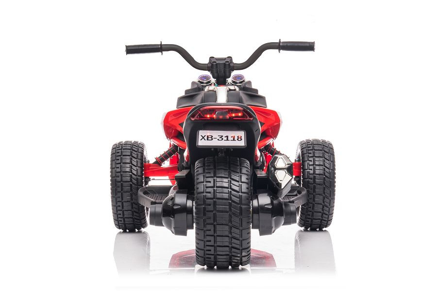 Elektro Kinder Motorrad Trike Dreirad Sport - E-Trike - Elektro-Motorrad mit 3 Rädern für Kinder, Kindermotorrad 2 Räder vorn, 1 Rad hinten