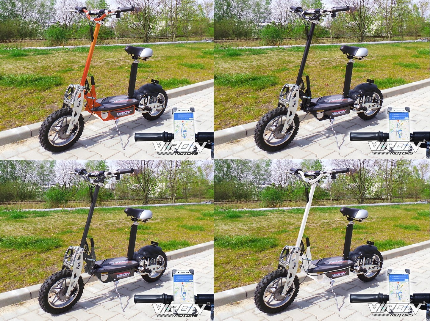 Elektroroller - 2 Rad Elektro-Scooter Viron 1000 Watt ohne Straßenzulassung, Elektroscooter