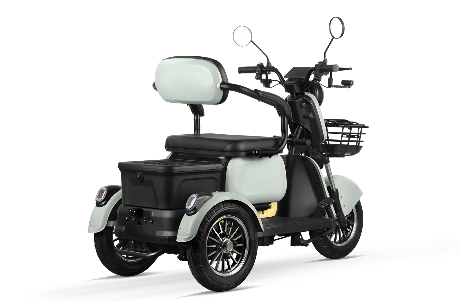 Elektromobil Geco Senio CX2 R110 1000 Watt 60V, Dreirad mit 25 km/h, Seniorenmobil als Zweisitzer, E-Dreirad