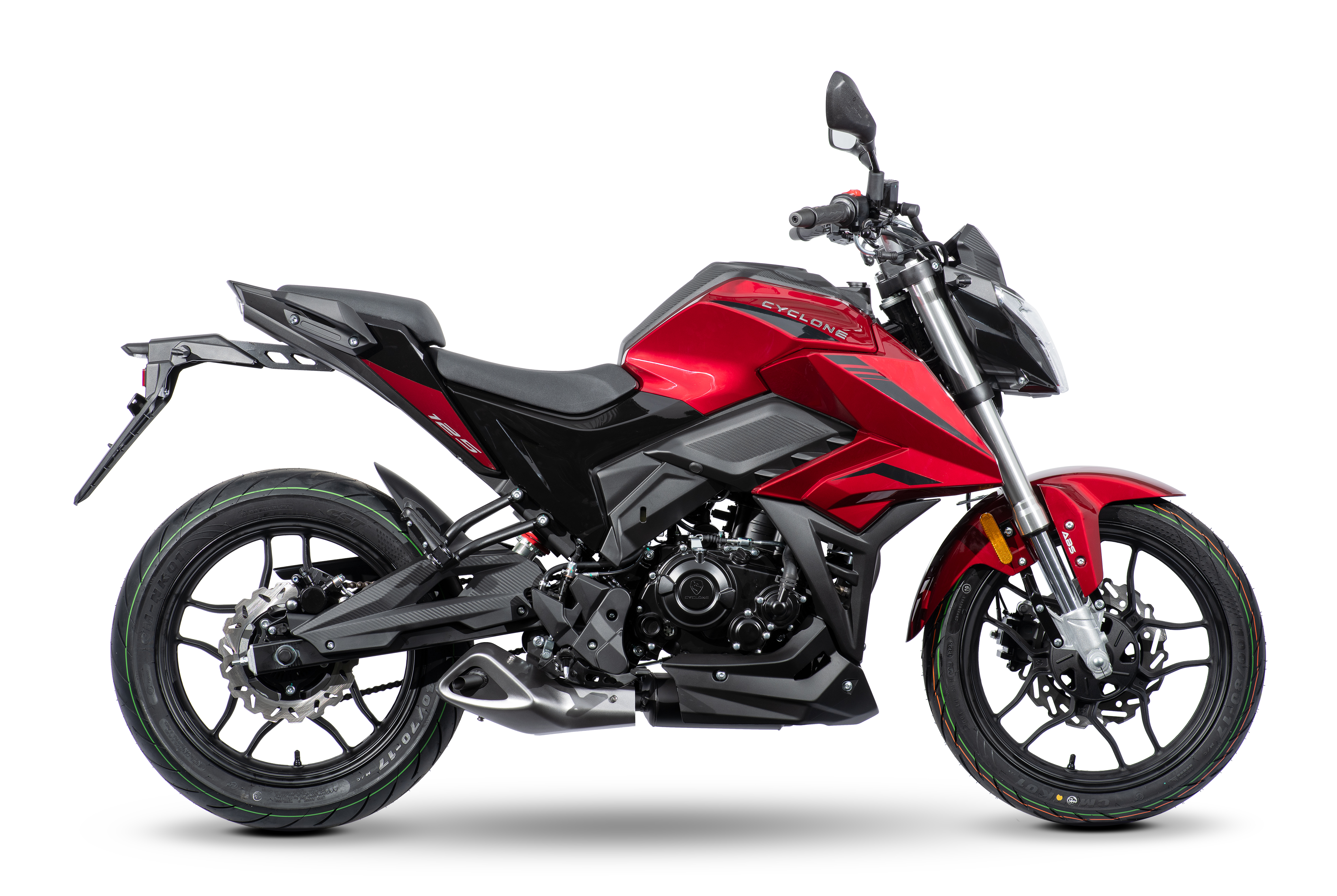 2. Wahl Cyclone Batllo5 125cc, Benzin Motorrad 95 km/h, 1 Zylinder, 4-Takt Benzinbike mit ABS und LED