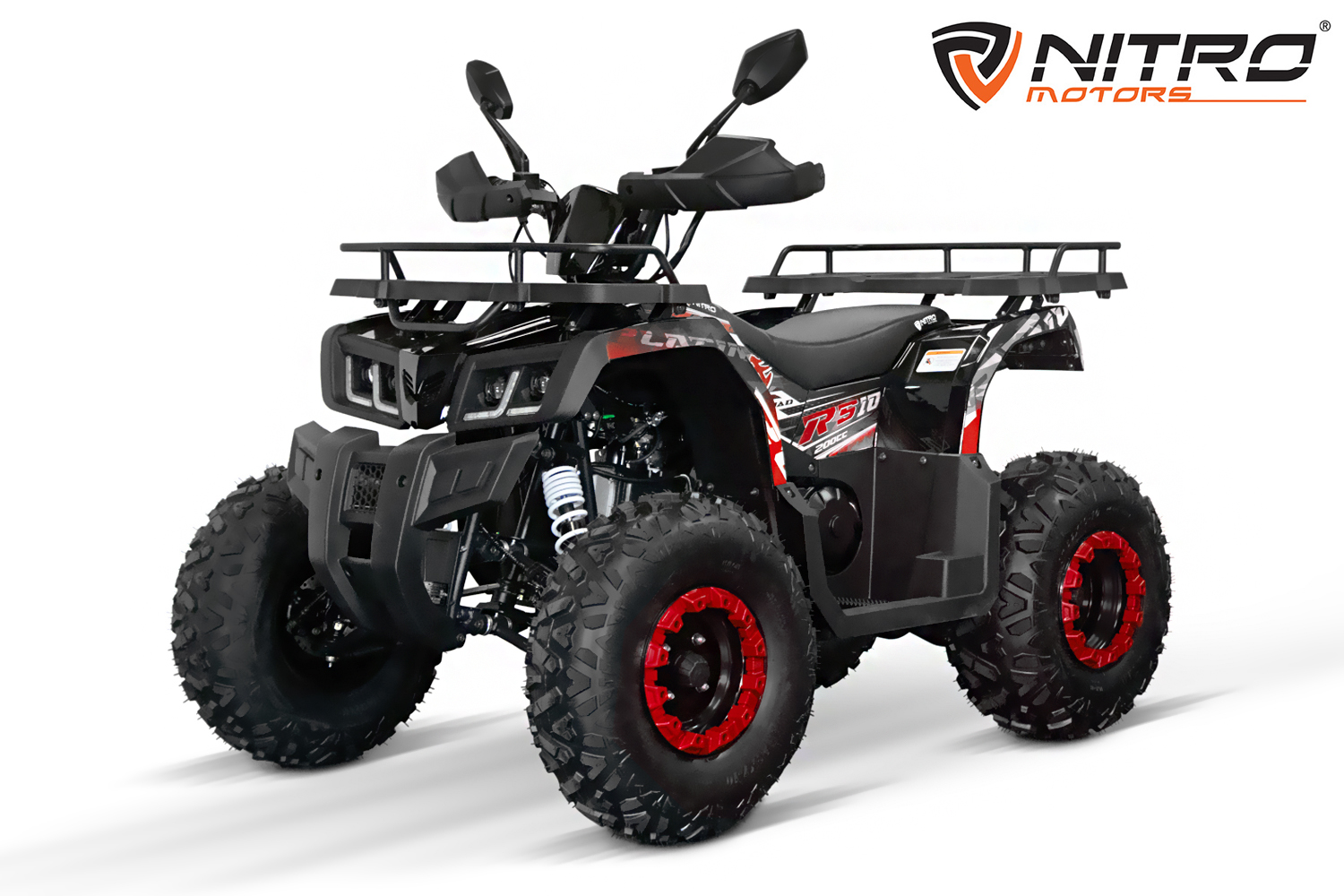 NITRO MOTORS 200cc maxi Kinder Quad Reptile RS10-CVT Platin - Benzinquad 10 Zoll