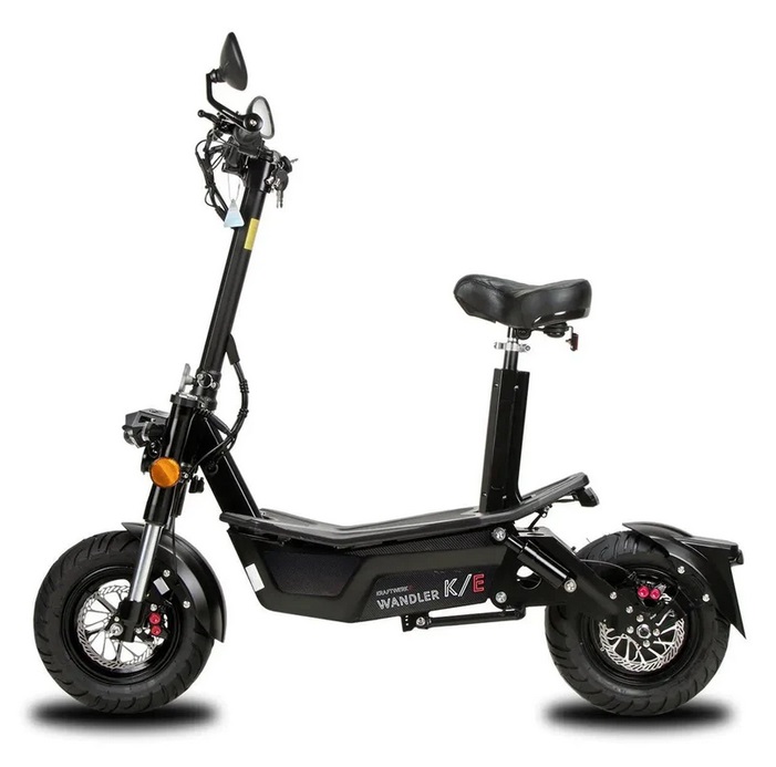 Designed in Germany! E-Scooter Wandler K/E - Elektroscooter 45 km/h, Elektroroller 1500 Watt