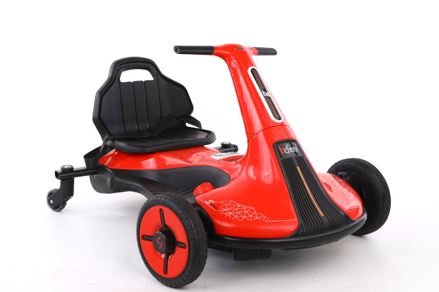 Kinder Elektroauto "Drift-Cart" mit 12V - 2x45W Motoren mit Musik - Elektro Go-Kart für Kinder