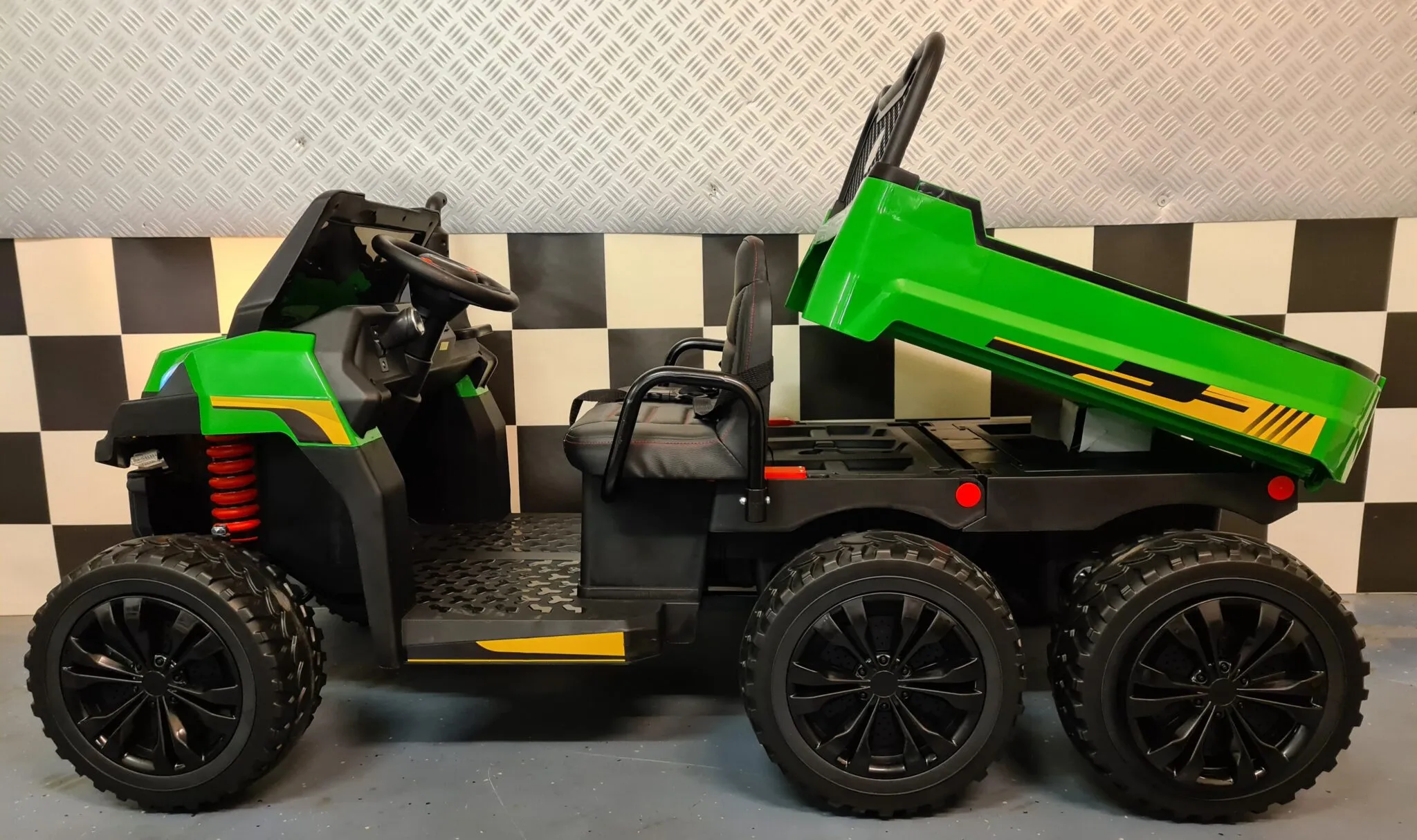 Elektro Kinderfahrzeug - 7 km/h, Elektroauto für 2 Kinder, Farm Rider 6x6, 4x35 Watt