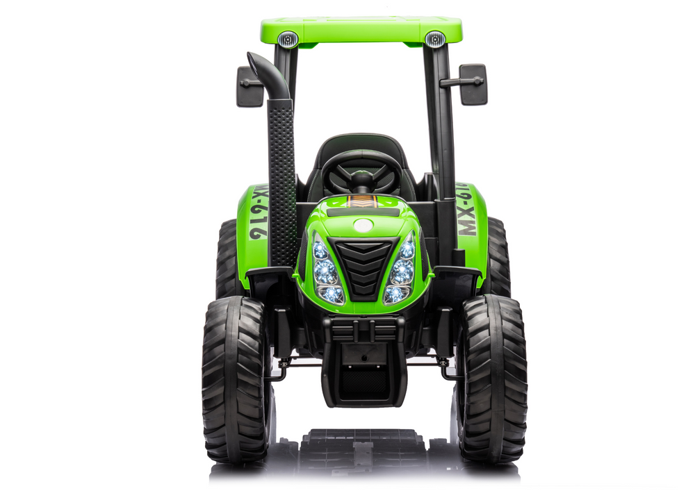 Kinderauto Elektrotraktor A011 mit 2x200 Watt, Kindertraktor mit Dach bis zu 10 km/h, elektrischer Traktor
