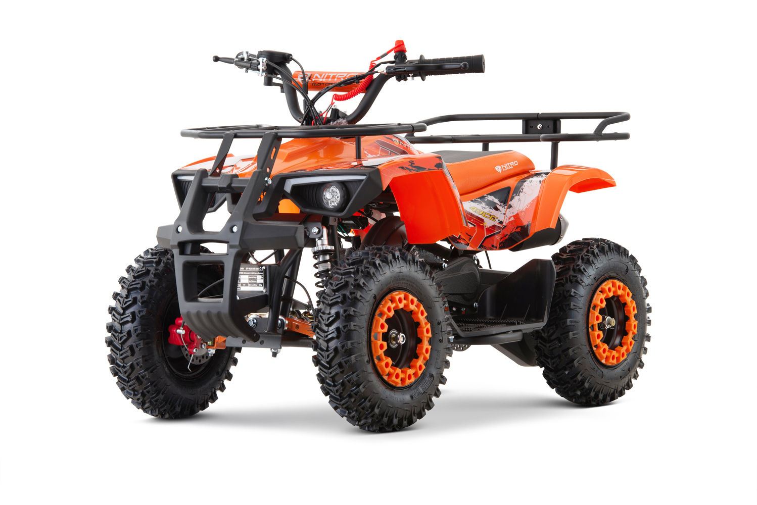 NITRO MOTORS 49cc mini Kinder Quad Dusty Snowy-Profile L Sport 6 Zoll, Miniquad, Kinderquad