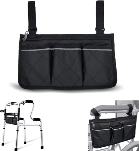 Tasche für Elektromobile mit Klettband, Lenkertasche, Autotasche, Kinderwagentasche, Rollstuhltasche