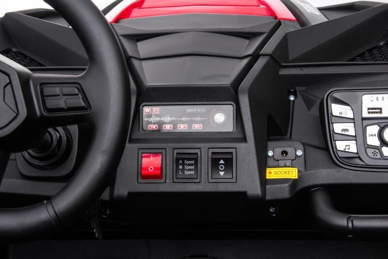 Großes Kinder Elektroauto - 15 km/h, 2-Sitzer Elektro-Buggy UTV XXL Elektrofahrzeug mit Lithiumakku und Differential Motor