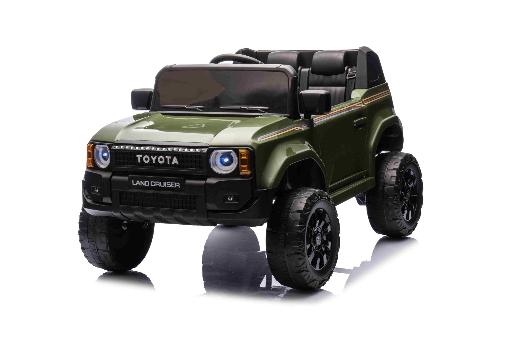 Kinder-Elektroauto Toyota Landcruiser mit 2x25W und Lithiumakku, Elektro Kinderfahrzeug, Elektrofahrzeug für Kinder breiter Sitz