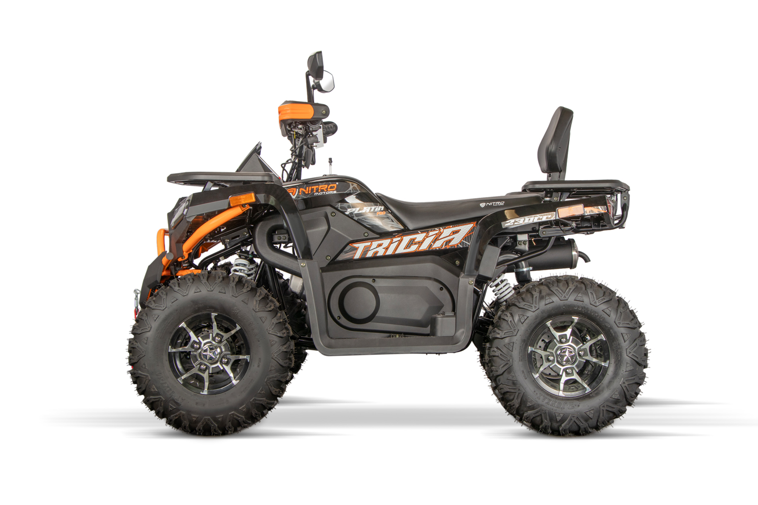 NITRO MOTORS 230cc maxi Quad Tricia CVT RS10 Platin wahlweise Seilwinde und Anhängerkupplung