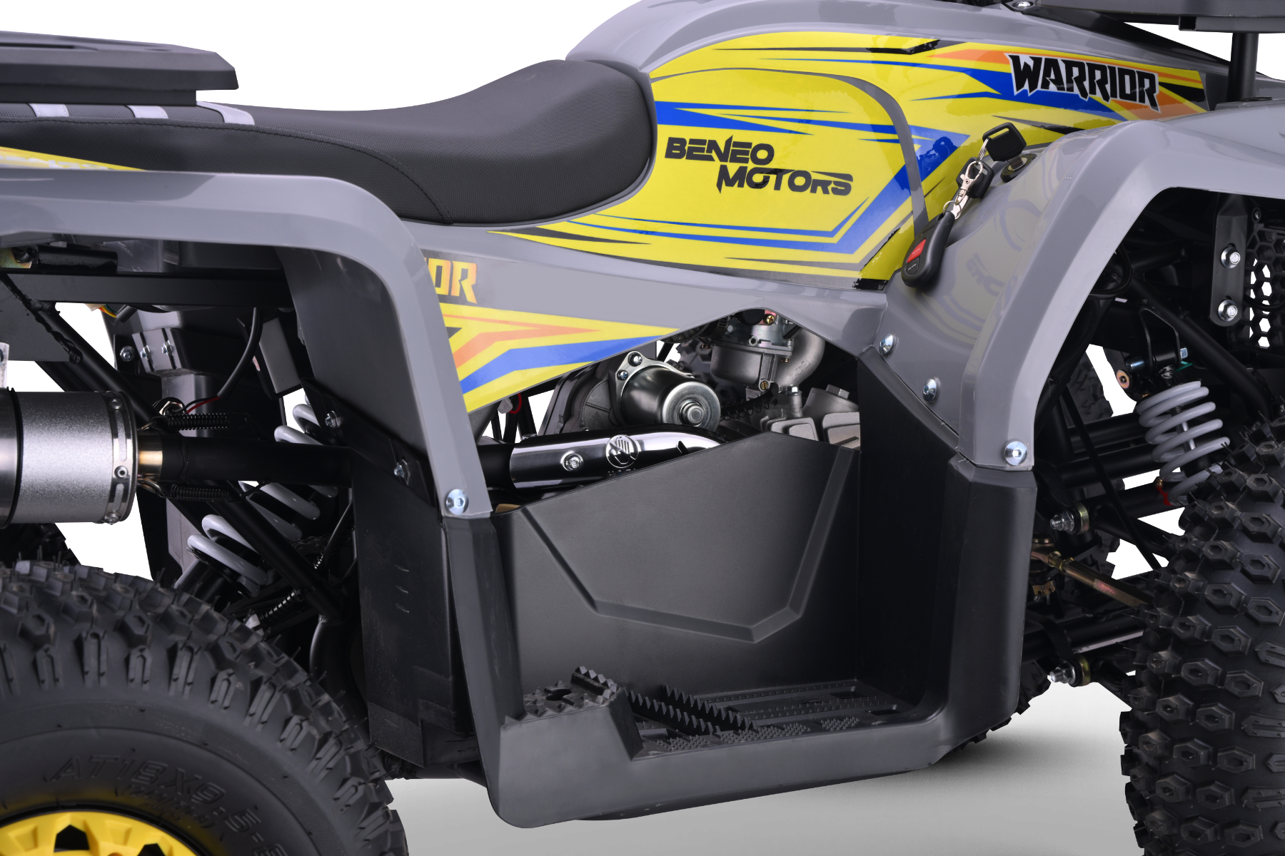 ATV Mini-Quad für Kinder Beneo Motors Warrior, 125cc Benzin Kinderquad, 8 Zoll Räder und 60 km/h