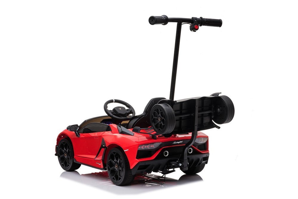 Elektro Kinderauto Lamborghini Aventador SX2018 mit Schiebestange und Stehplatz, 2x45Watt