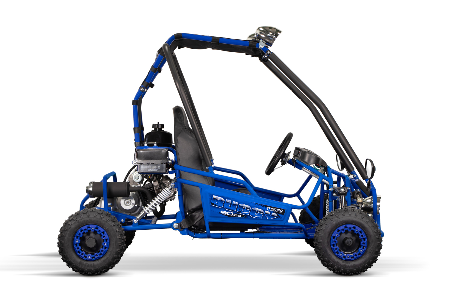 NITRO MOTORS Gokart 90cc, midi Kinder-Buggy Hunt 6 - 2 Sitzer Strandbuggy, Automatik Benzinbuggy