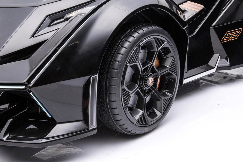 Elektroauto für Kinder, Lamborghini GT HL528 Schwarz, Kinderfahrzeug zum selbst Fahren