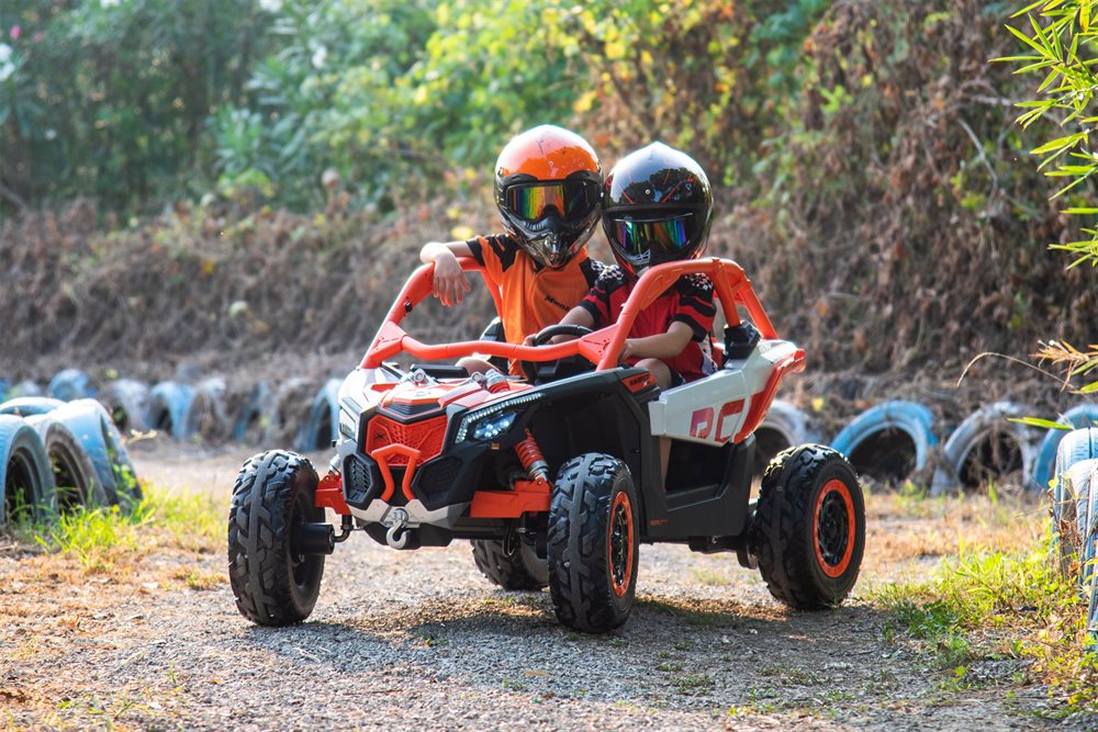 XXL Can-Am Marverick UTV, 4x200Watt - großes Elektro Kinderfahrzeug, Elektro-Buggy mit Überrollbügel