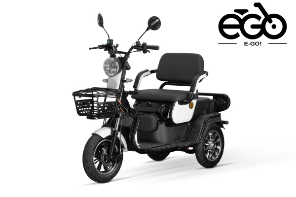Elektromobil Geco Senio CX2 800 Watt 60V, Dreirad mit 25km/h, Seniorenmobil als Zweisitzer, E-Dreirad