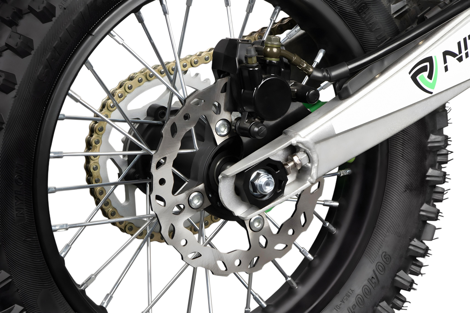 NITRO MOTORS 125cc Kinder Dirtbike Drizzel URX 17/14, Kinder Motorcross Bike, Benzinbike 70 km/h