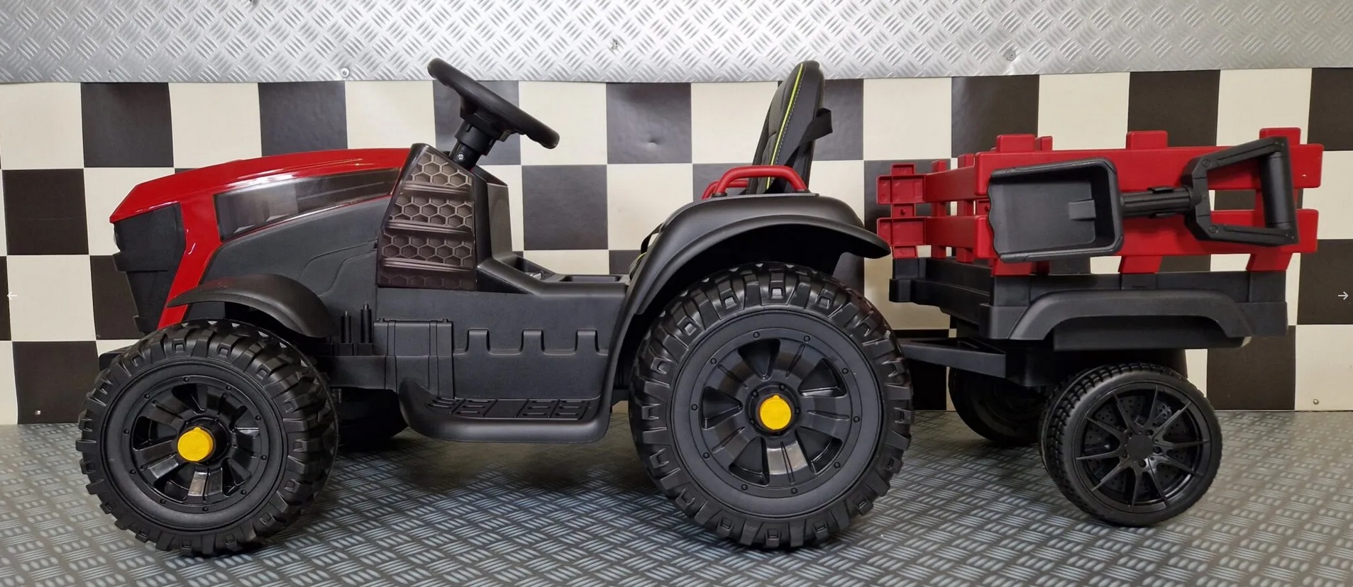 Elektro Kinderfahrzeug Traktor, Kindertraktor Farmer mit Anhänger und Schaufel, Elektrotraktor