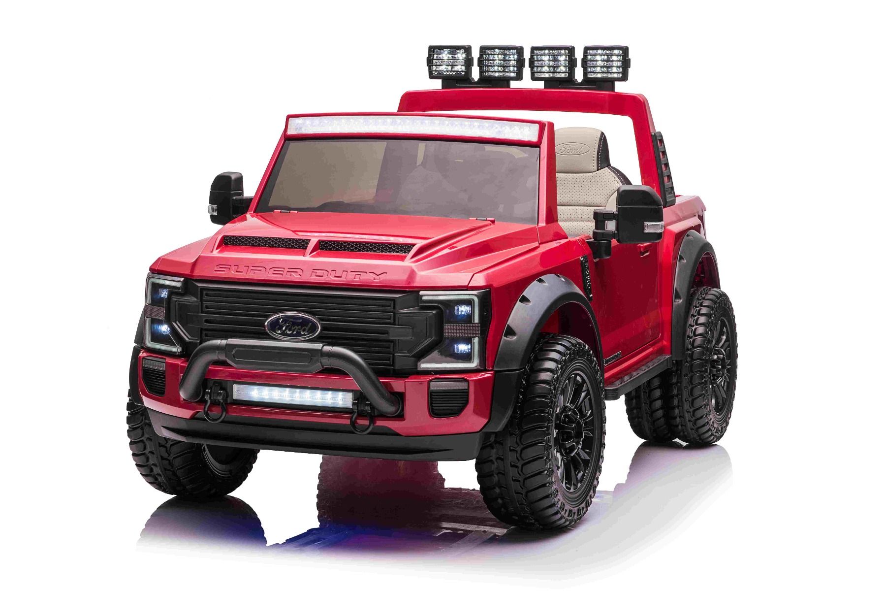 XXL Kinder Elektroauto Ford Super Duty 4x4 Allradantrieb - Elektro-Kinderfahrzeug 2 Sitzer