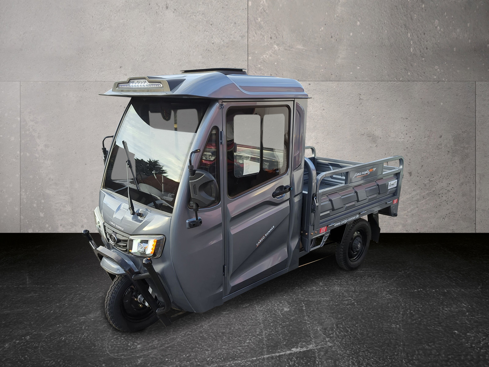 Elektro-Pritsche Cargo Runner Mega - optional mit Standheizung - Transportfahrzeug, Lastenfahrzeug, Elektro Pritschenwagen