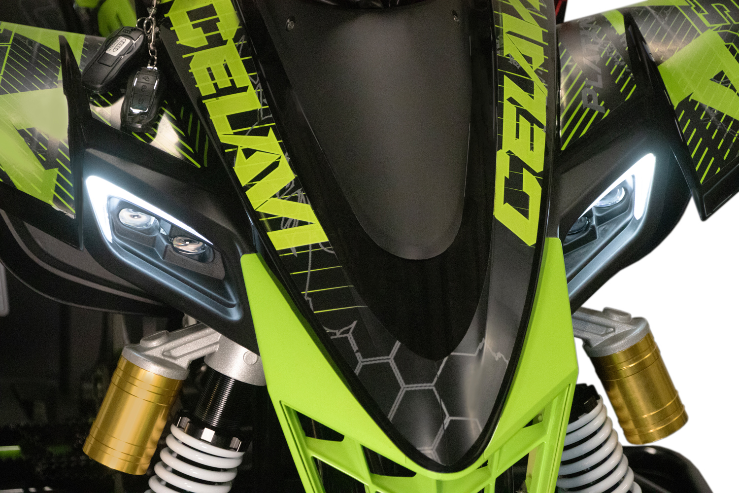 NITRO MOTORS Kinder Benzinquad, 250cc maxi Kinderquad Celavi RS CVT 4-Gang Manuell Platin