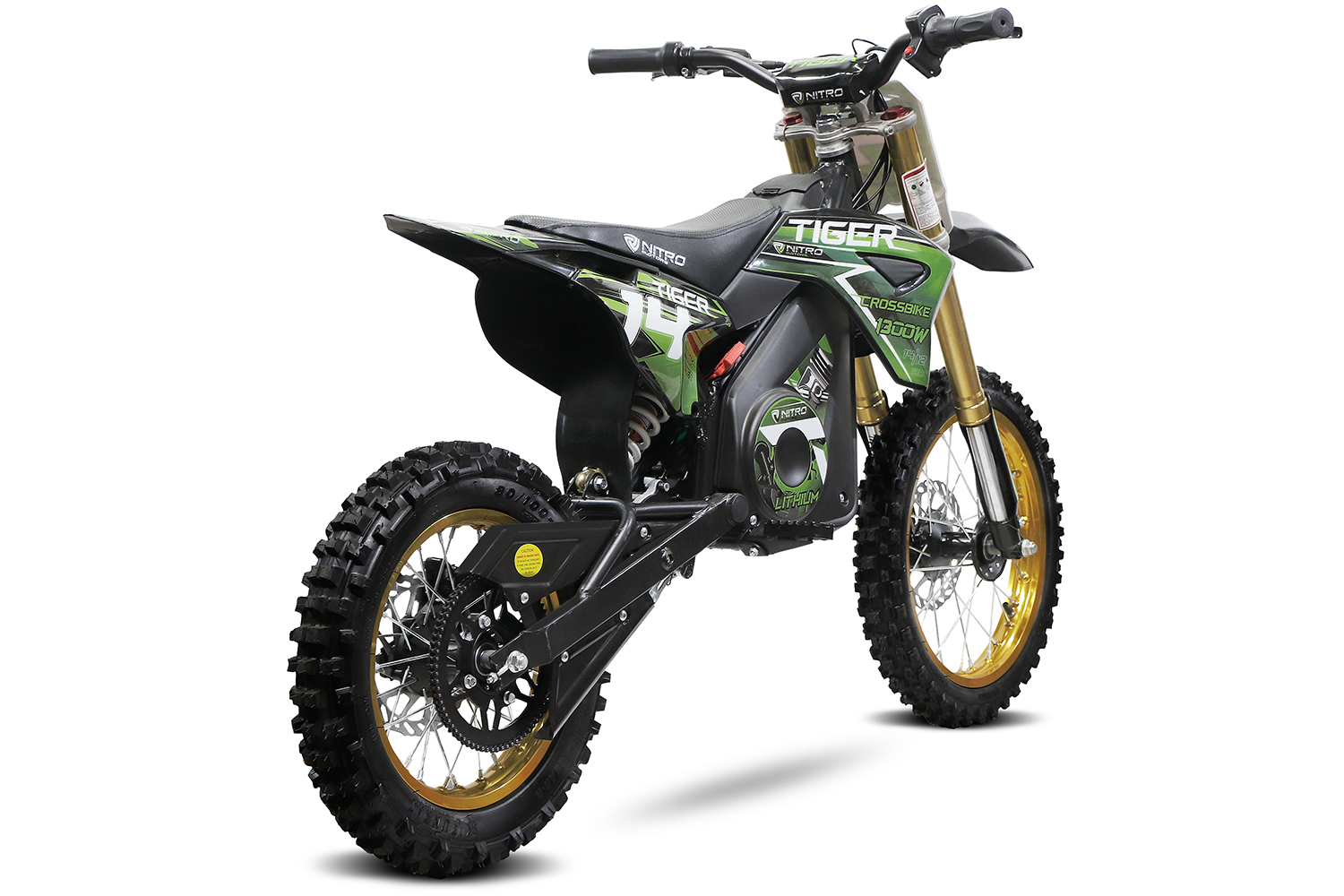 Nitro Motors E-Dirtbike Tiger 1300 Watt DLX 14 Zoll mit Lithiumakku, Kinderelektromotorrad Crossbike