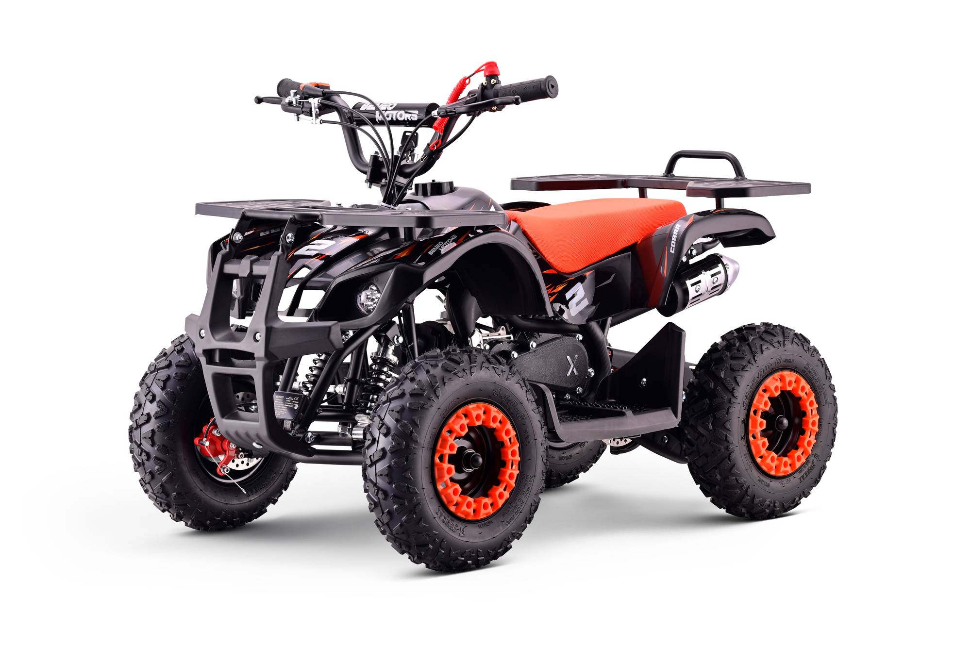 ATV Mini-Quad für Kinder Beneo Motors Cobra, 50cc Benzin Kinderquad 40 km/h, 6 Zoll Räder