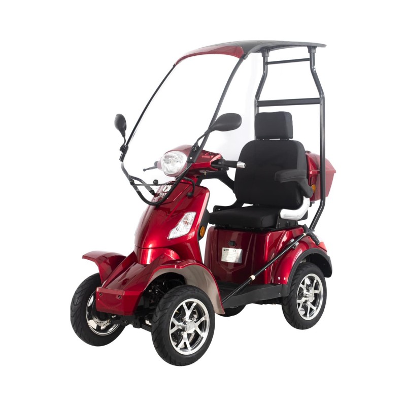 4-Rad Senioren-Roller mit Dach VITA CARE 4000, Seniorenmobil BleiGel / Lithium, vierrädriges Senioren-Quad bis 25 km/h