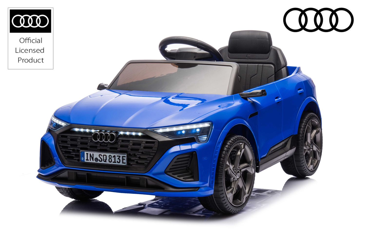 Elektro Kinderfahrzeug Kinder Elektro Auto Audi RS Q8 - lizenziert, 2x 25 Watt, Elektrofahrzeug für Kinder, SUV für Kinder