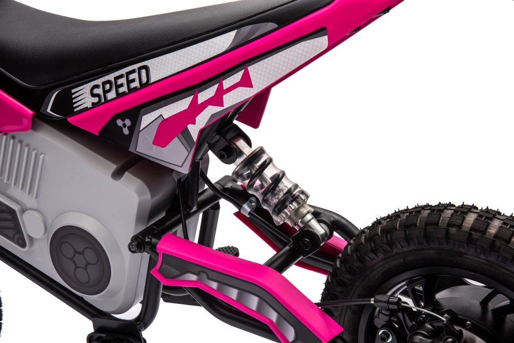 Kinder Dirtbike A9901, Kindermotorcross mit 350 Watt, Elektro-Motorcross bis 15 km/h, Kindermotorrad mit Radnabenmotor