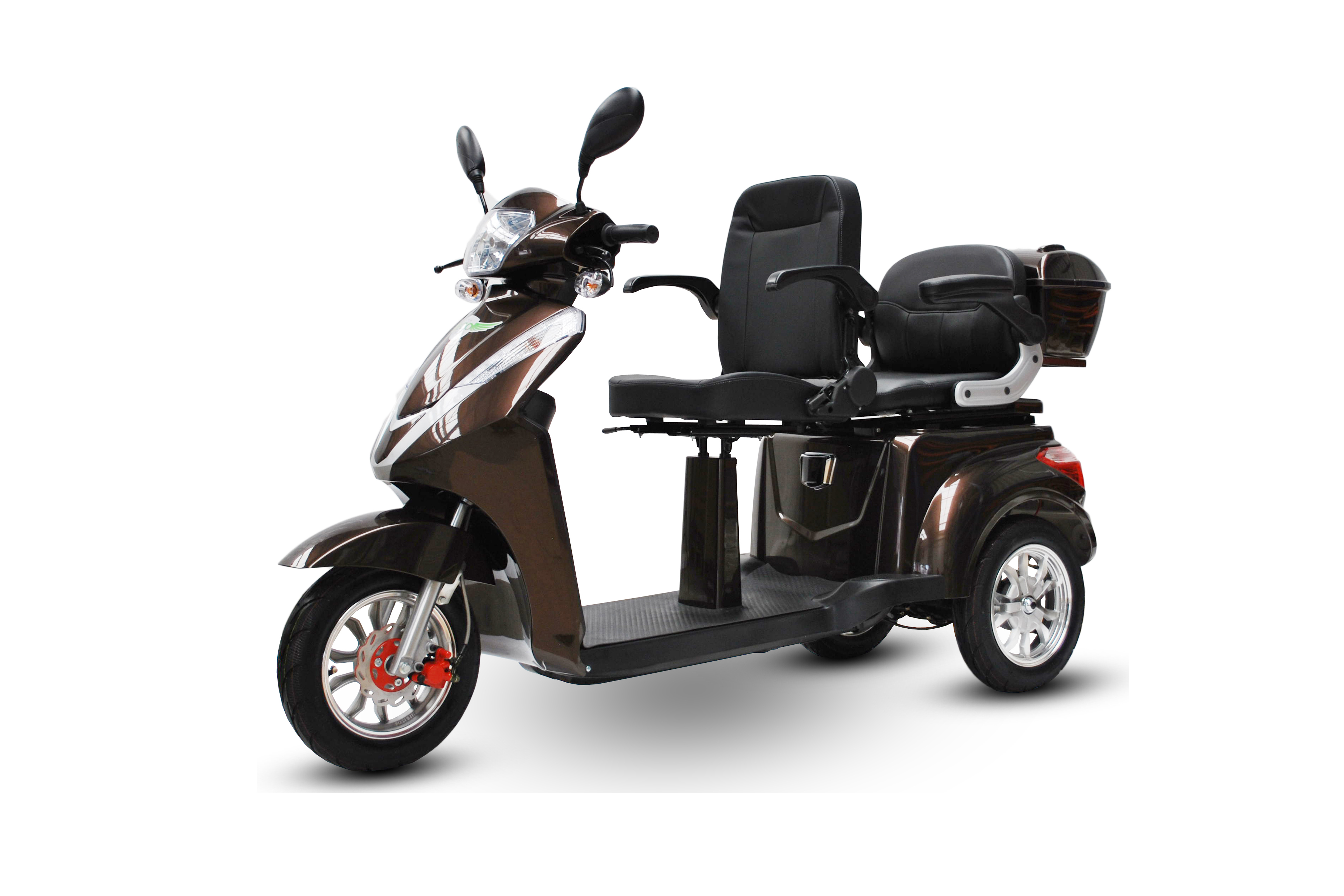 3 Rad Elektroroller DUO Doppelsitzer - Eco Engel 503 - Seniorenroller mit 2 Sitzen - 25 km/h (Blei/Lithium)