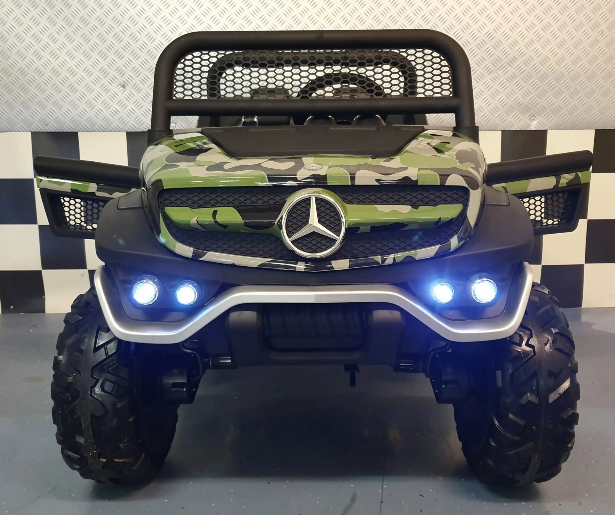 Elektro Kinderauto Mercedes Benz Unimog, Elektrofahrzeug für Kinder, Kinderfahrzeug, Electric Car