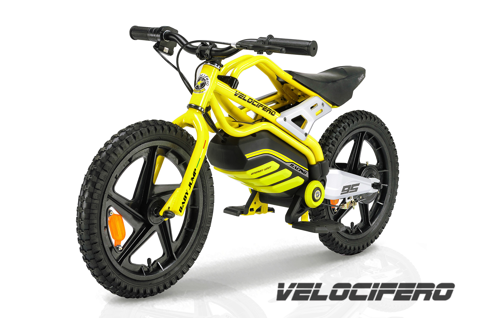 Velocifero Race Kinder Elektro Balance Bike 21.6V 150W 16 Zoll - Elektromotorrad, Kindermotorrad, Kinderbike