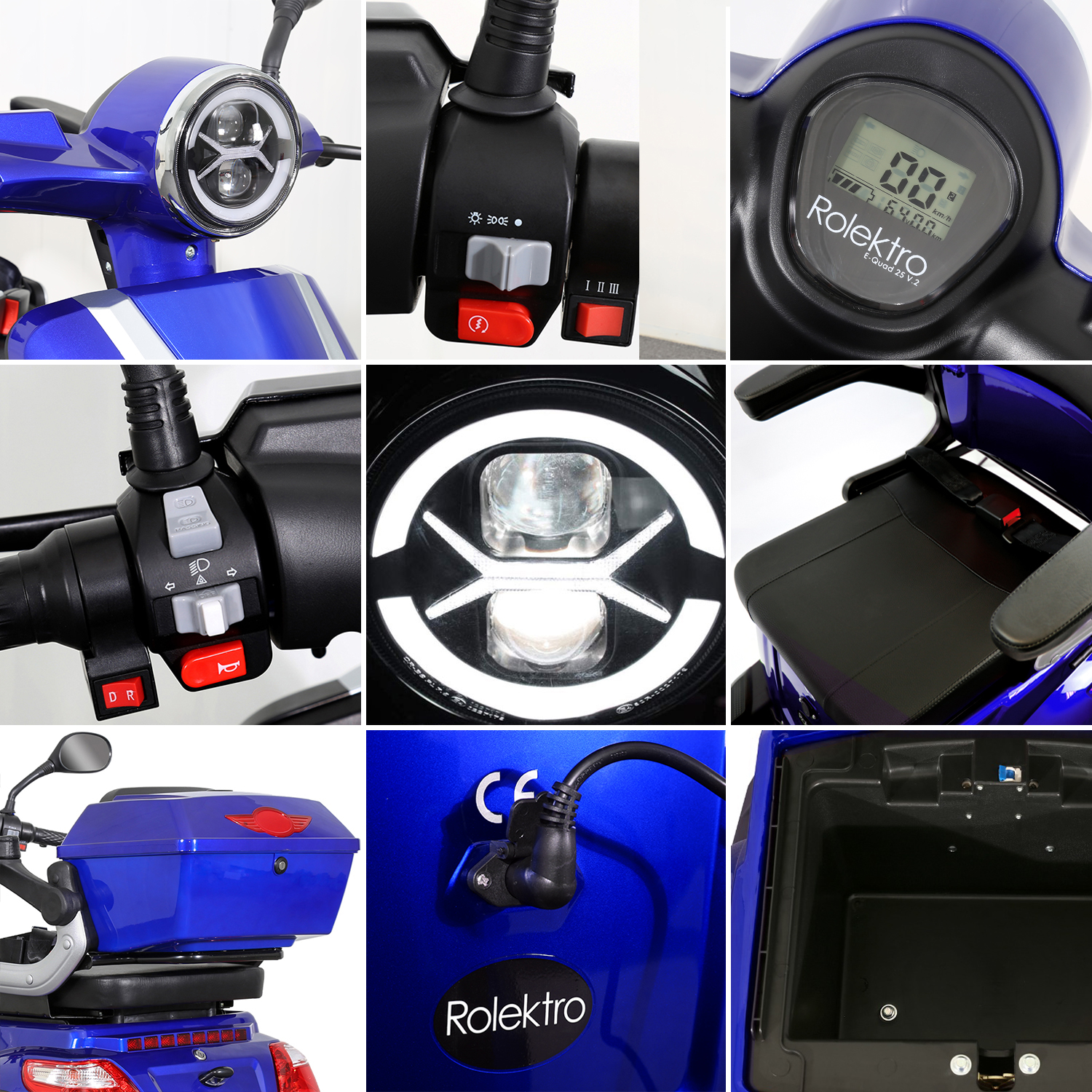 Rolektro E-Quad 25 V.2 Blei-Gel - 4 Rad Seniorenmobil