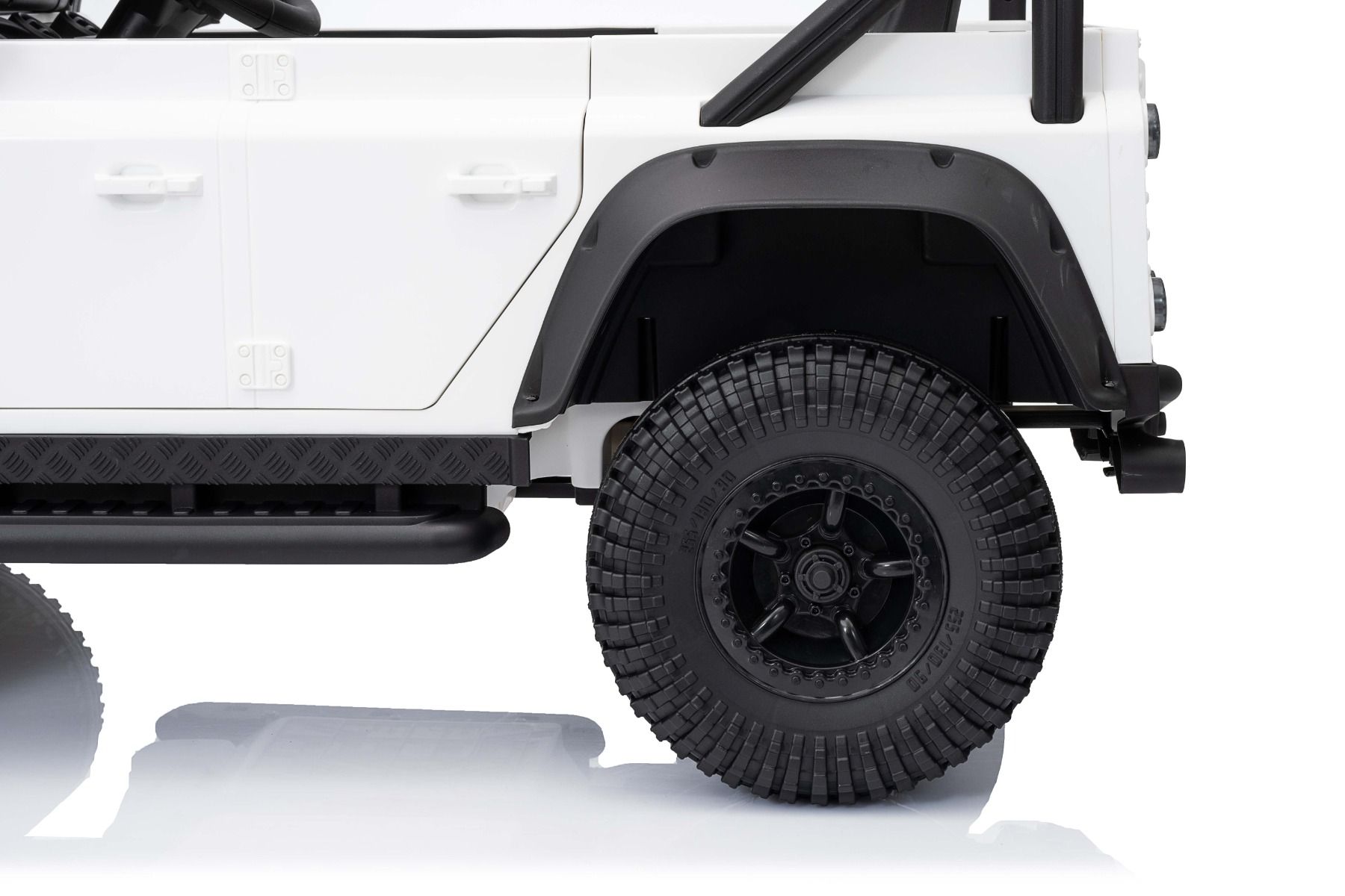 Kinderauto Land Rover Defender 110 SVX 4x4 Allrad, Jeep mit Lithumakku - 4x25 Watt, Elektroauto für Kinder