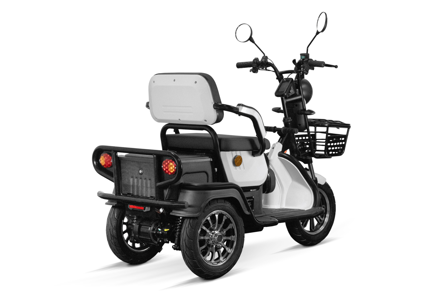 Elektromobil Geco Senio CX2 800 Watt 60V, Dreirad mit 25km/h, Seniorenmobil als Zweisitzer, E-Dreirad