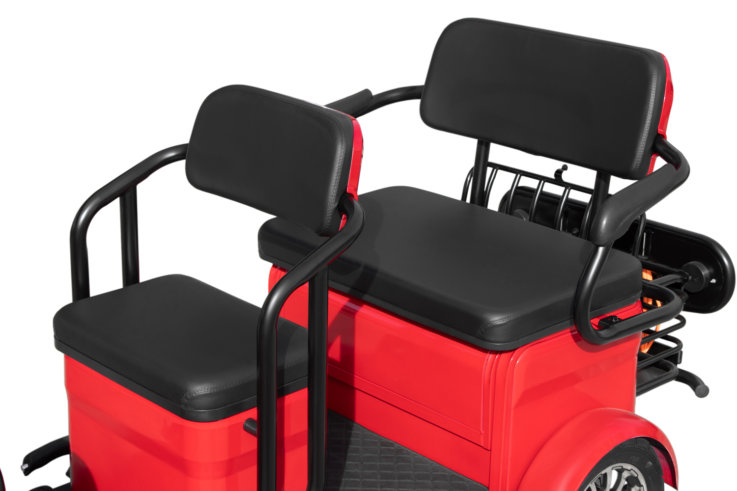 Elektromobil E-GO! City AX3 2100 Watt 72V, Dreirad mit 25km/h, Seniorenmobil als Zweisitzer und Dach
