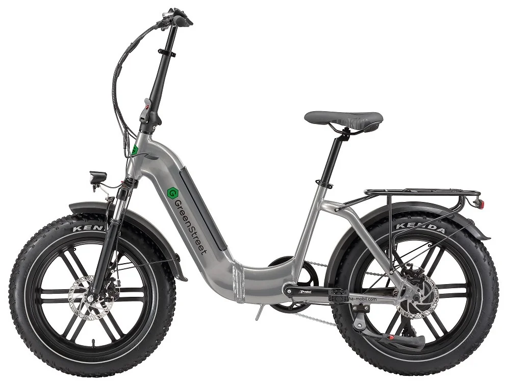 E-Bike Tiefeinsteiger Klapprad GS5 von GreenStreet, Ebike mit 250 Watt, Klappfahrrad mit tiefem Einstieg, Faltrad 20 Zoll