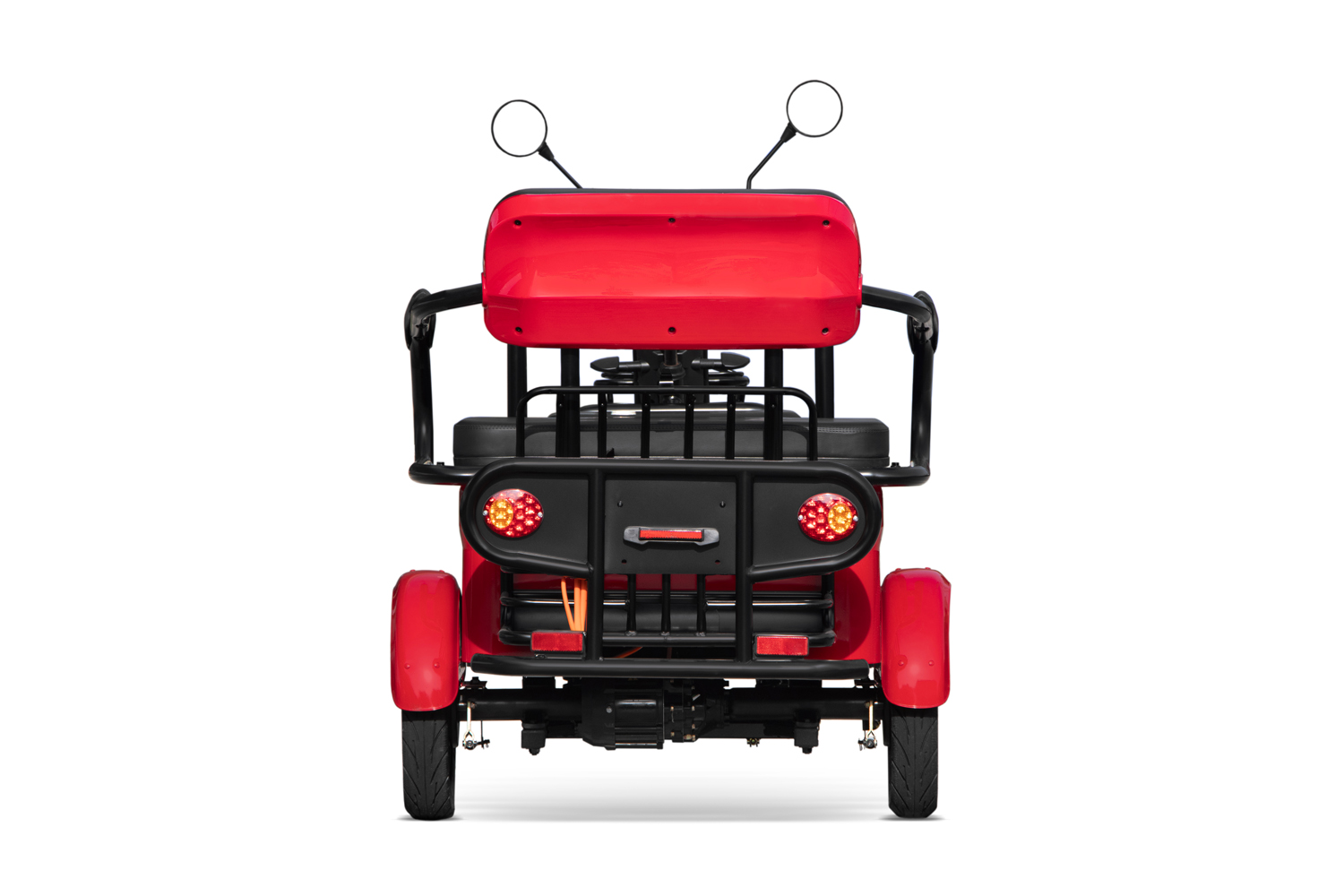 Elektromobil E-GO! City AX3 2100 Watt 72V, Dreirad mit 25km/h, Seniorenmobil als Zweisitzer und Dach