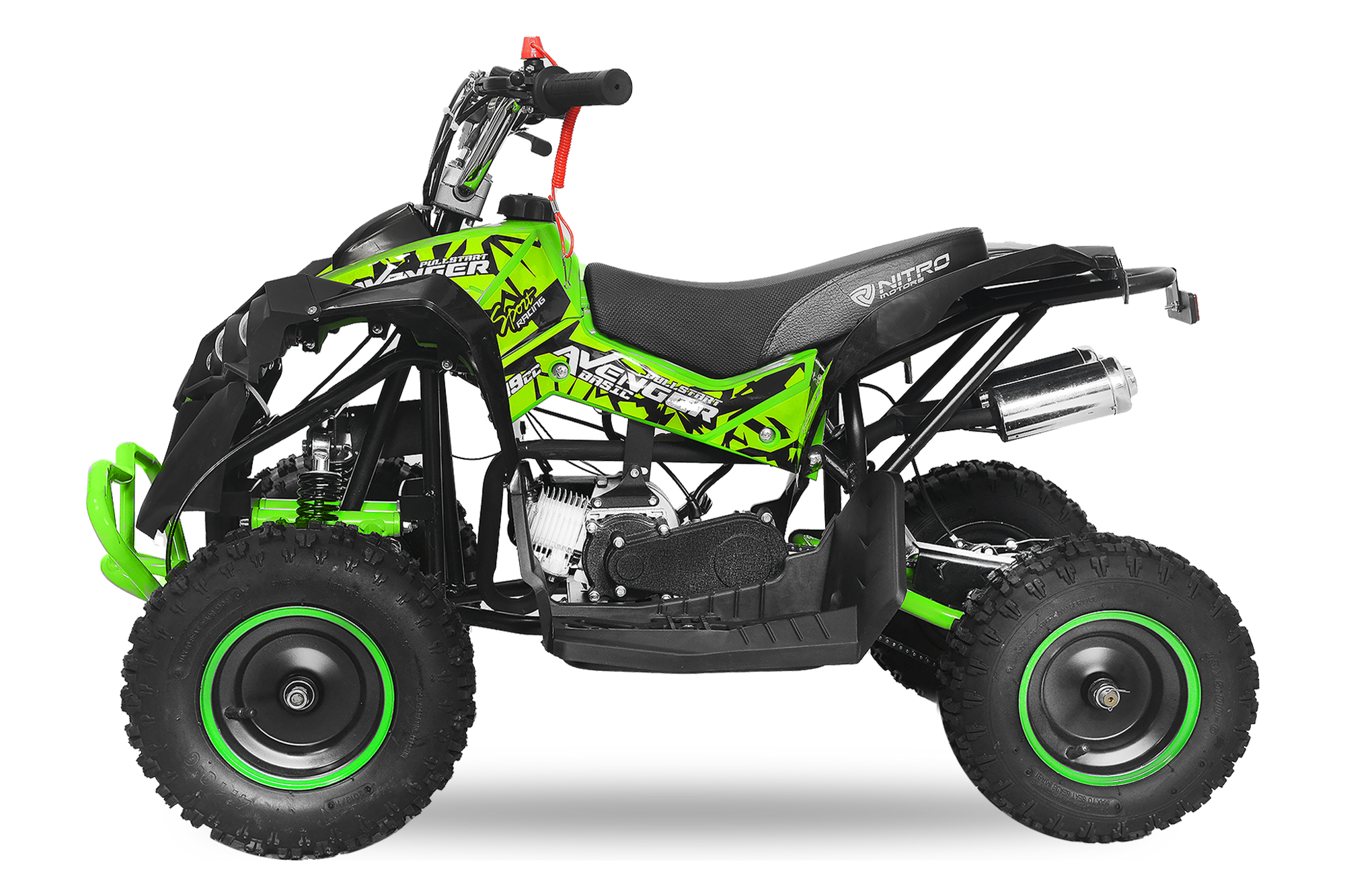Nitro Motors 49cc Avenger Basic 6 Zoll Atv Mini Kinder-Quad, Benzinquad, Miniquad